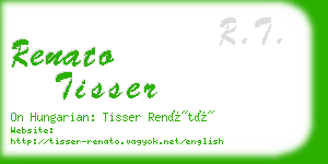 renato tisser business card